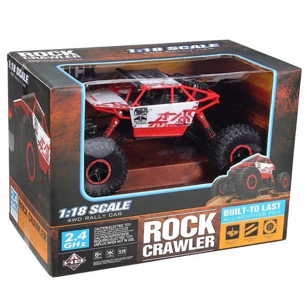 RC auto Conqueror 1:18, červená + náhradná batéria