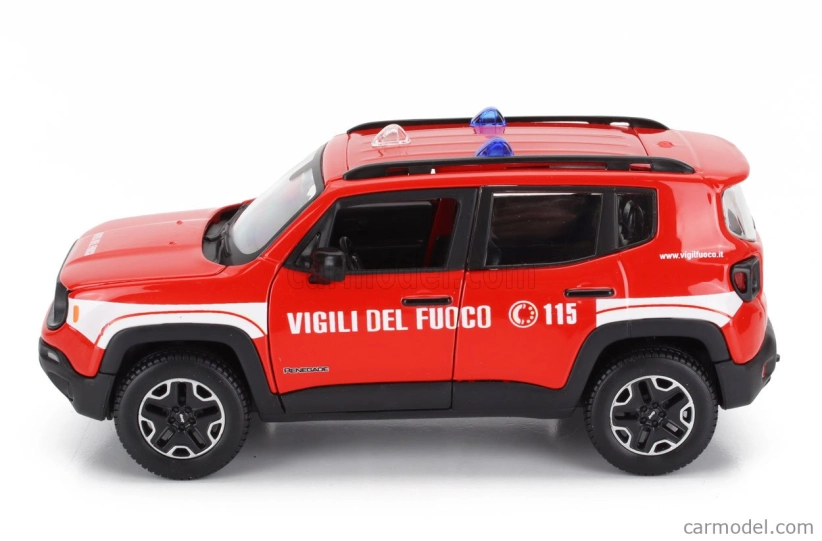 Maisto Jeep Renegade Vigili Del Fuoco 2017 1:24 červená biela