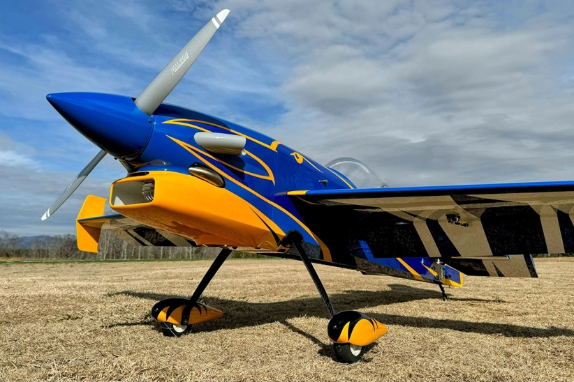 RC letadlo 88" Raven 2,24m, žlutá/modrá