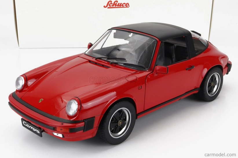 Schuco Porsche 911 3.2 Carrera Targa Cabriolet 1989 1:12 Red