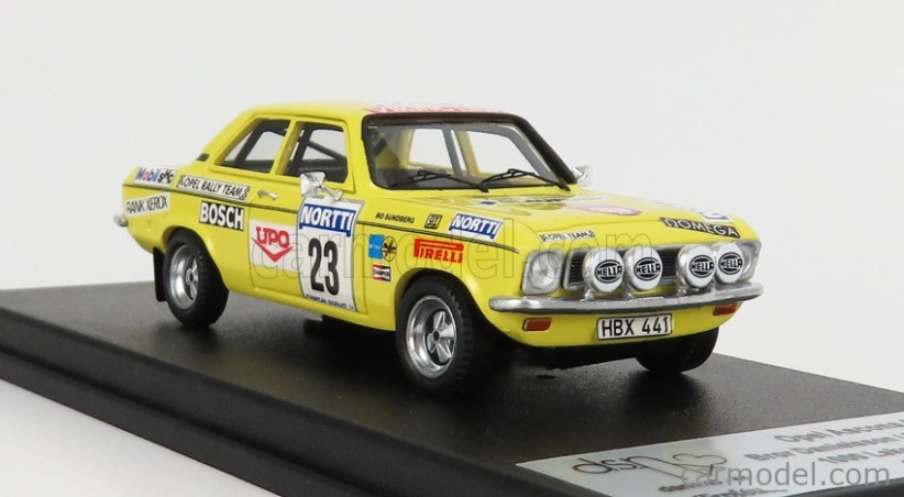 Trofeu Opel Ascona A N 23 Rally 1000 Lakes 1974 B.danielsson - B.sundberg 1:43 Žlutá