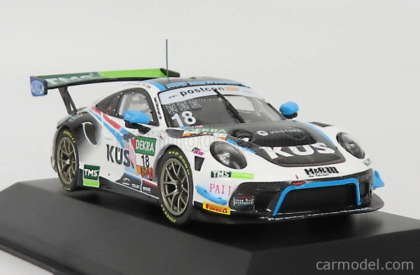 Ixo-models Porsche 911 991-2 Gt3 R Team Kues 75 Bernhard N 18 1:43, bíločerná