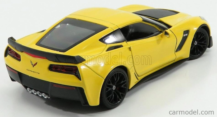 Welly Chevrolet Corvette Z06 Coupe 2017 1:24 Žlutá