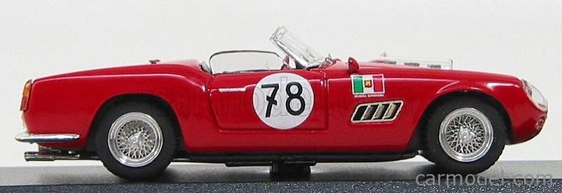 Art-model Ferrari 250 California N 78 Nurburgring 1960 P.gerini 1:43 Červená