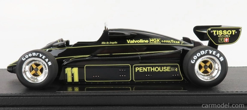 Gp-replicas Lotus F1  91 N 11 Season 1982 E.de Angelis - Con Vetrina - With Showcase 1:18 Black