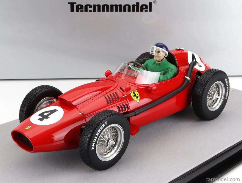 Tecnomodel Ferrari F1 Dino 246 N 4 Winner French Gp Mike Hawthorn (s figúrkou pilota) Majster sveta 1958 1:18 Červená