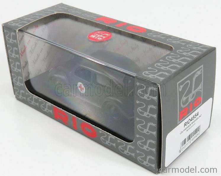 Rio-models Volkswagen Beetle Vojenská sanitka 1943 1:43 čierna