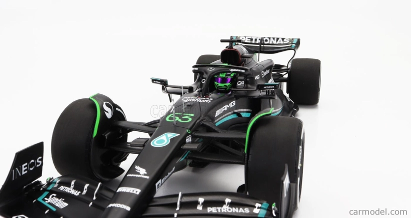 Minichamps Mercedes gp F1 W14 Team Mercedes-amg Petronas Formula One N 63 Season 2023 George Russell 1:18 Matt Black