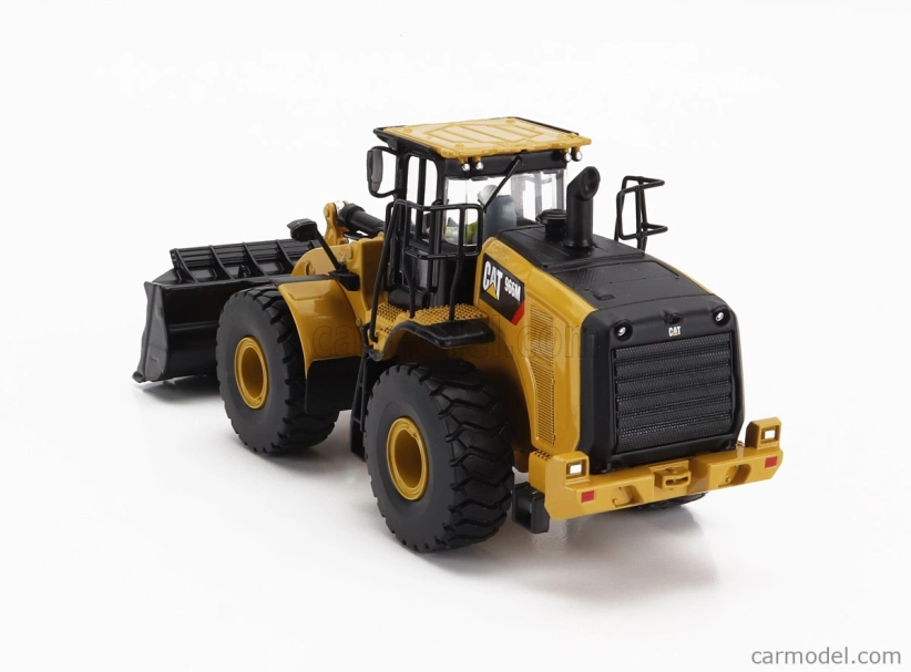 Dm-models Caterpillar Cat966m Ruspa Gommata - škrabací traktor - kolesový nakladač 1:50 žltá čierna