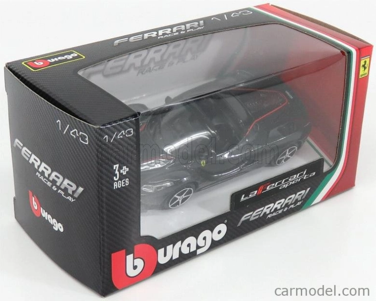 Bburago Ferrari Laferrari Aperta Spider 2016 1:43 Black | RCprofi.cz