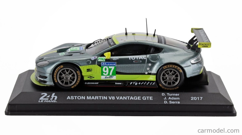 Edicola Aston martin Vantage Gte 4.5l V8 Team Aston Martin Racing N 97 Winner Lmgte Pro Class 24h Le Mans 2017 Darren Turner - Jonathan Adam - Daniel Serra 1:43 Green Met