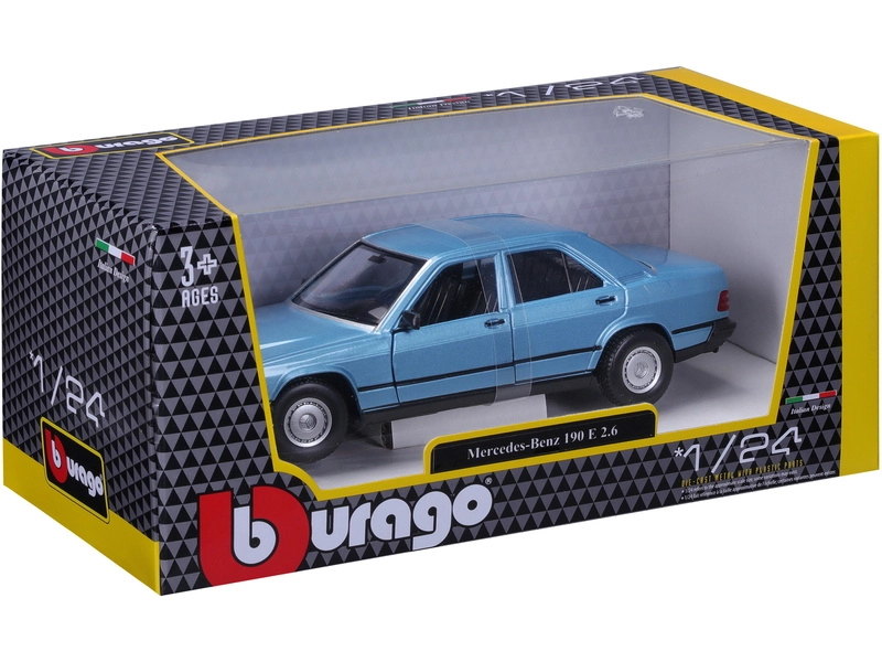 Bburago Mercedes benz 190e 1984 1:24 Diamantově Modrá