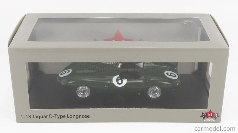 Cmr Jaguar D-type Team Jaguar Cars Ltd N 6 Winner 24h Le Mans 1955 J.m.hawthorn - I.l.bueb 1:18 Britská Závodní Zelená