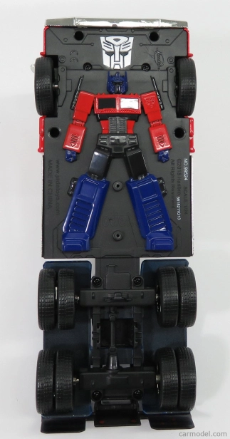 Jada Freightliner Flt86 Tractor Truck 3-assi 1986 - Optimus Prime Transformers Iv L'era Dell'estinzione - Movie 2014 1:24 Red Blue