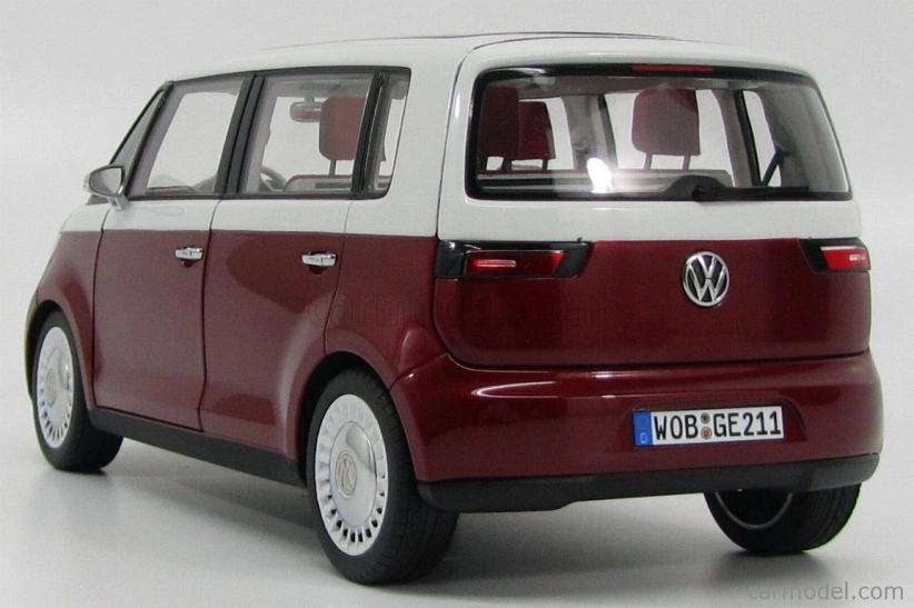 Norev Volkswagen Bulli Minibus Concept Autosalón Ženeva 2011 1:18 Červená s bielou