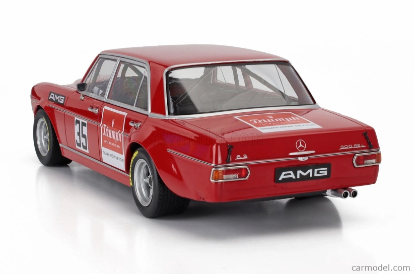 Werk83 Mercedes benz 300 Sel 6.8 Amg N 35 Sudwestpokal Hockenheim 1971 Helmut Kelleners 1:18 Red