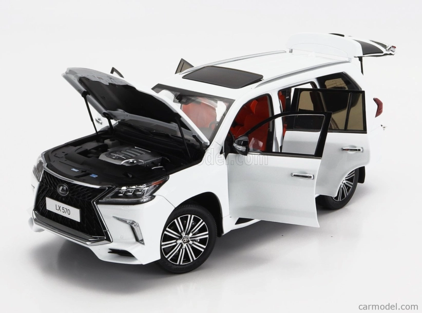 Lcd-model Lexus Lx570 2022 1:18 Bílá