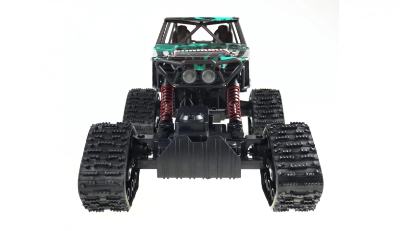 RC crawler CLIMBER s pásy i pneu, zelená
