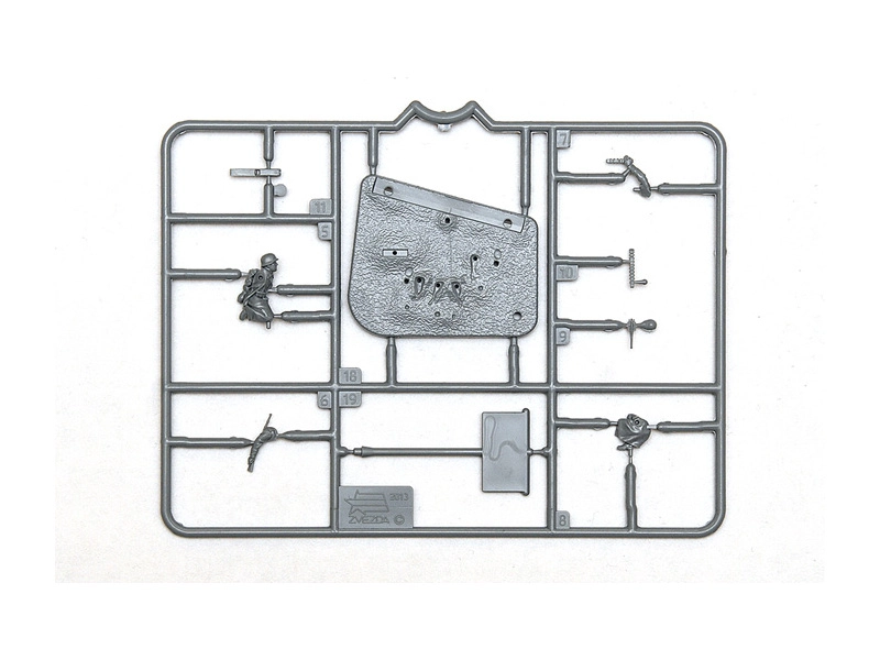 Zvezda figúrky Ger. Machine-gun with Crew (Winter Uniform) (1:72)
