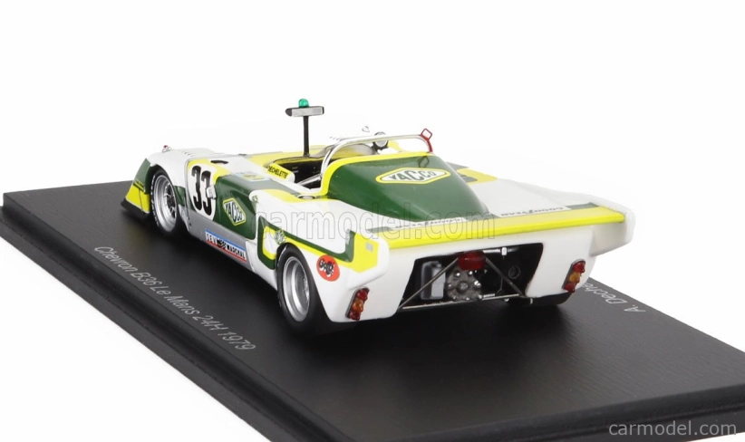 Spark-model Chevron B36 2.0l S4 Team Societe Racing N 33 24h Le Mans 1979 Alain Dechelette - Charles Dechelette - Marcel Tarres 1:43 Biela čierna žltá