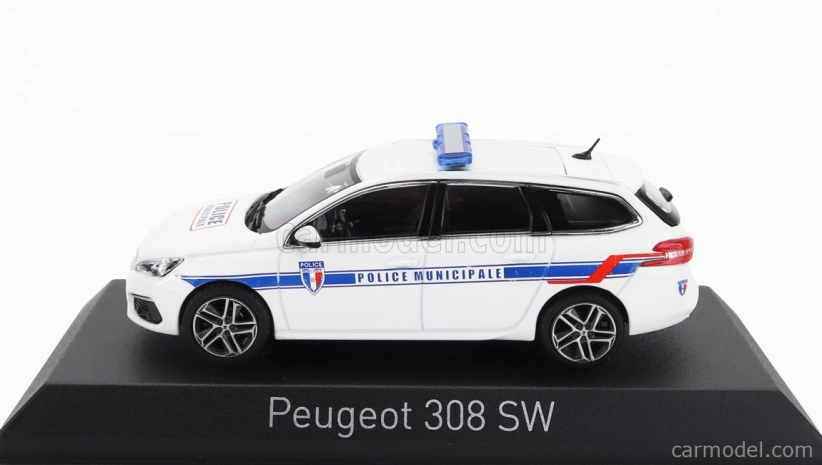 Norev Peugeot 308 Gt Sw Station Wagon Police Municipale 2020 1:43 Biela