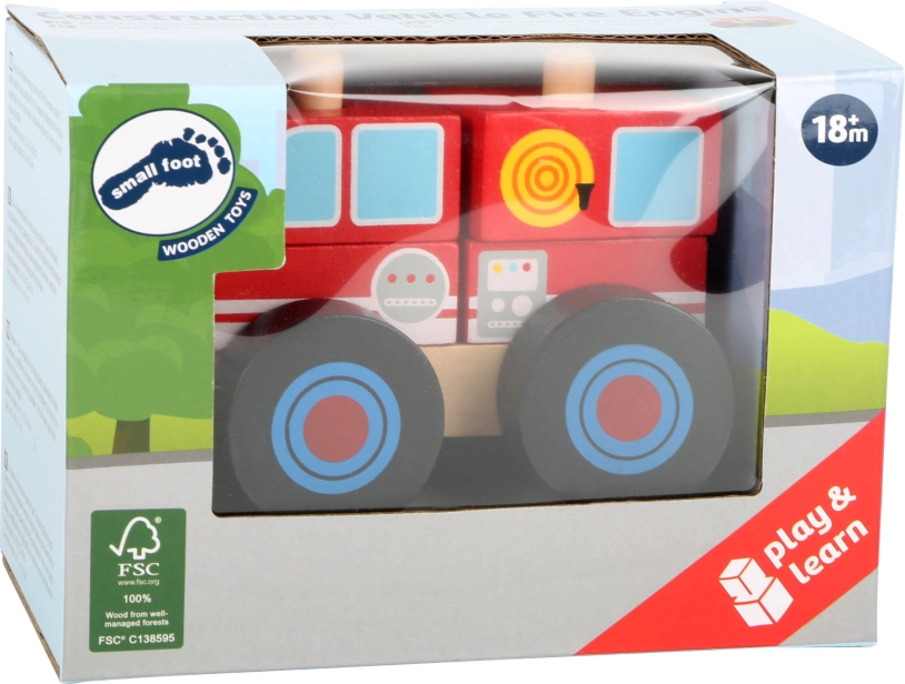 Small Foot Dřevěné skládací auto hasiči
