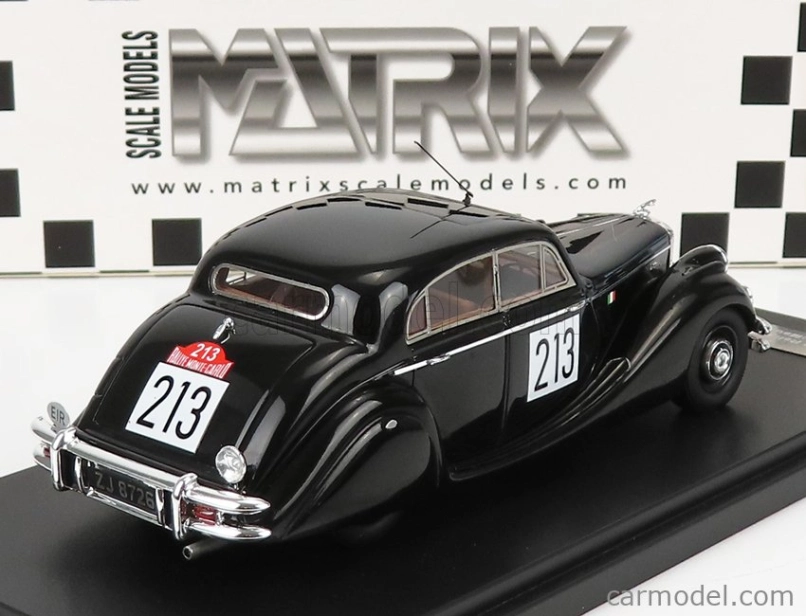 Matrix scale models Jaguar Mkv 3.5l N 213 Rally Montecarlo 1951 N.t.bailey - M.carey 1:43 Black