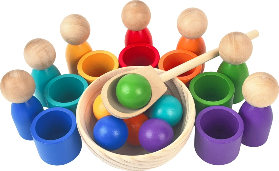 2Kids Toys Duhové panenky s míčky 7 barev