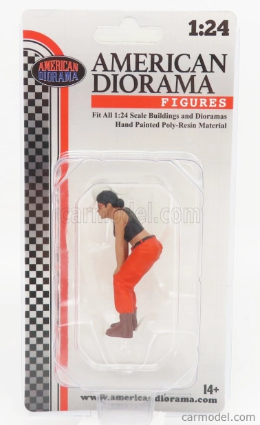American diorama Figures Girl Hip Hop - 4 1:24 Oranžová Černá