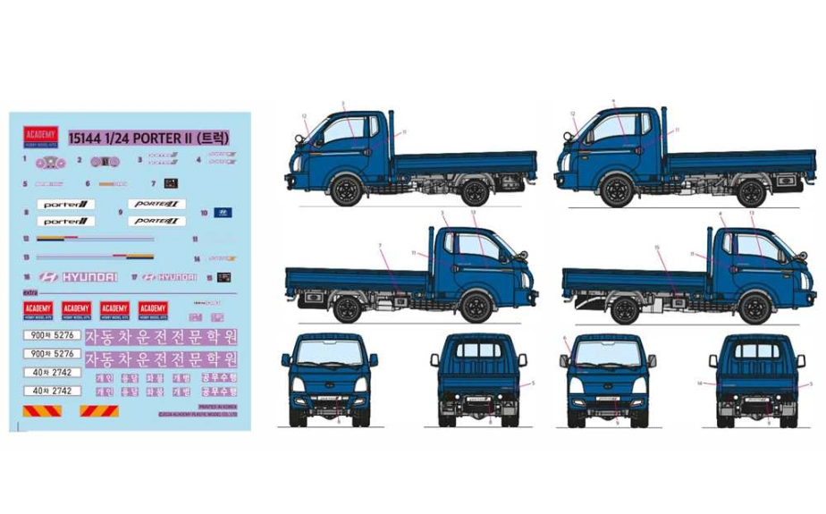 Model Kit auto 15144 - PORTER II Cargo Truck (1:24)