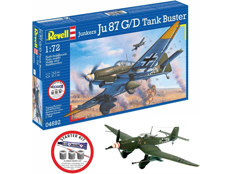 Revell Junkers Ju87 G/D Tank Buster (1:72) (štartovacia súprava)