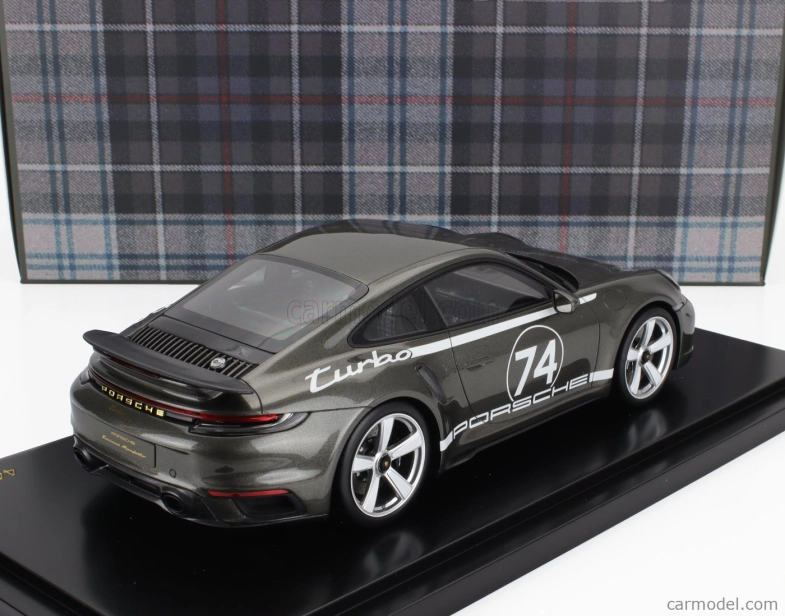 Spark-model Porsche 911 992 Coupe N 74 50th Anniversary 2023 - Con Vetrina - S vitrínou 1:18 Green Aventurine