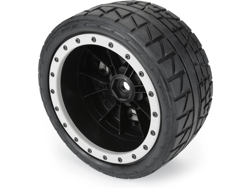 Kolesá Pro-Line 4,3", pneumatiky Menace HP Belted Pro-Loc, disk čierny 24 mm (2) (X-Maxx)