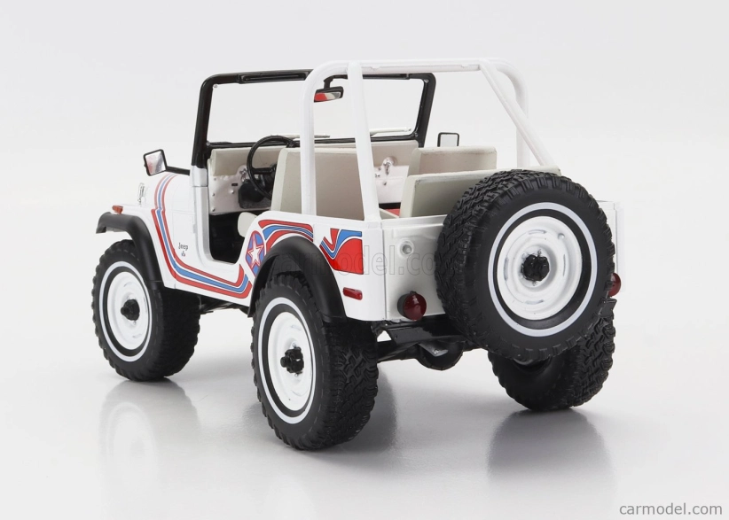 Greenlight Jeep Cj-5 Super Jeep 1973 1:18 Bílá