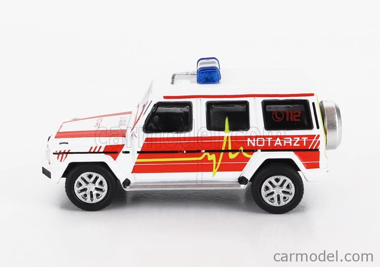 Schuco Mercedes benz G-class Notarzt Police 1995 1:87 Bílá Červená