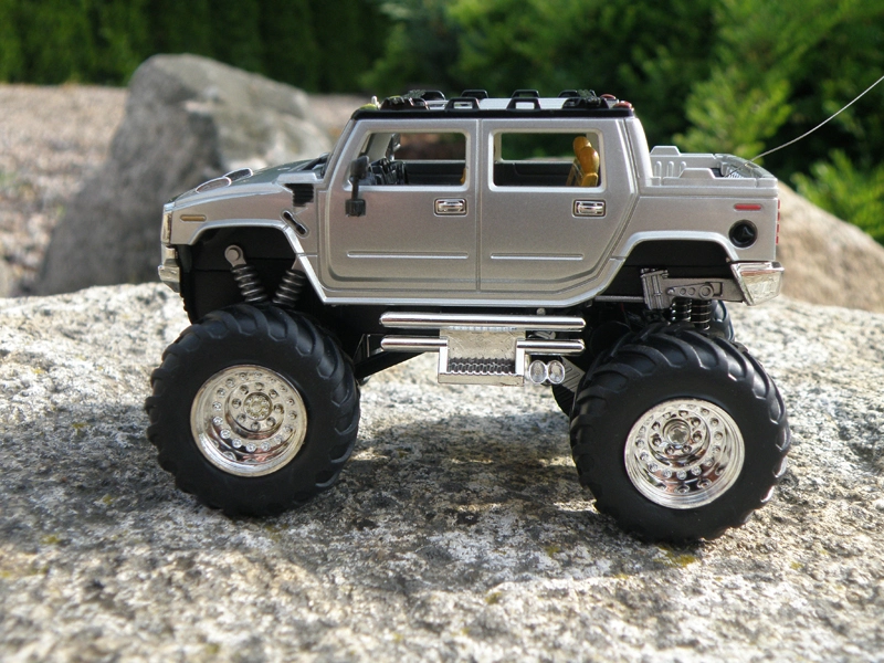 Mini RC Monster Truck, strieborná
