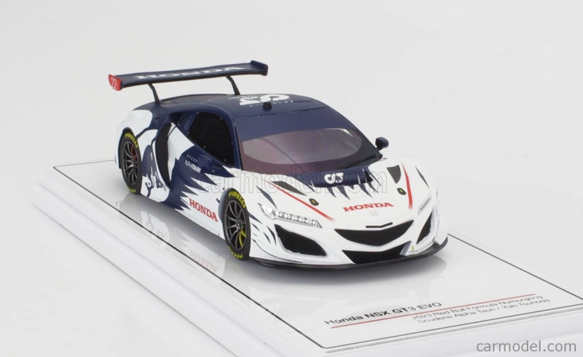 Truescale Honda Nsx Gt3 Evo Team Alpha Tauri N 0 Red Bull Formula Nurburgring 2023 Yuki Tsunoda 1:43 Biela modrá