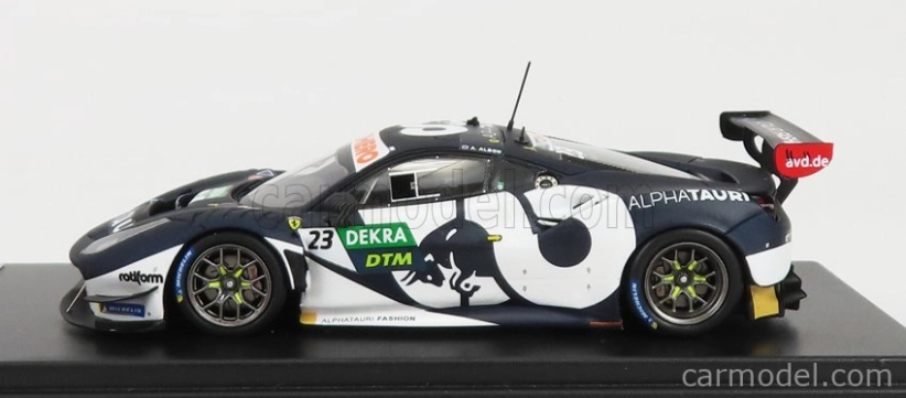 Looksmart Ferrari 488 Gt3 Evo 3.9l Turbo V8 Team Alphatauri N 23 Dtm Season 2021 A.albon 1:43 Black White