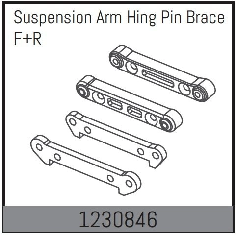 1230846 - Susp.Arm Hinge Pin Brace F/R
