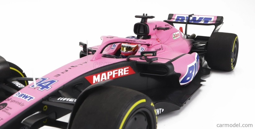 Minichamps Renault F1 A522 Team Alpine Bwt N 14 Bahrain Gp 2022 Fernando Alonso 1:18 Ružová