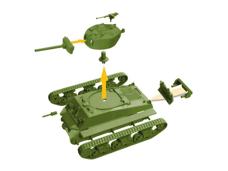Italeri Easy Kit World of Tanks - Sherman (1:72)