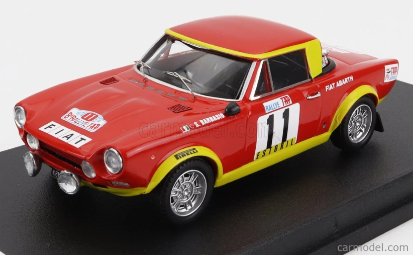 Trofeu Fiat 124 Abarth N 11 Rally Tap 1974 S.barbasio - P.sodano 1:43 Červená Žlutá