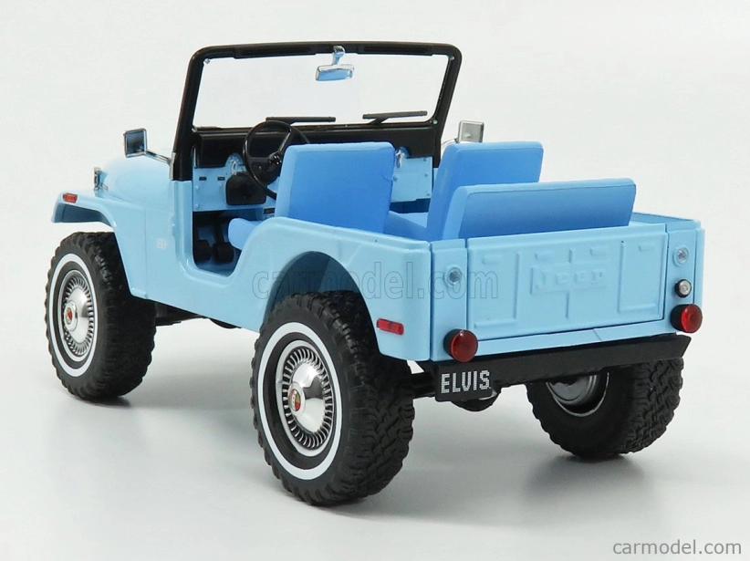 Greenlight Jeep Cj-5 1963 - Personal Car Elvis Presley 1:18 Světle Modrá