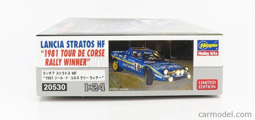 Hasegawa Lancia Stratos Hf N 10 Winner Rally Tour De Corse 1981 B.darniche - A.mahe 1:24 /