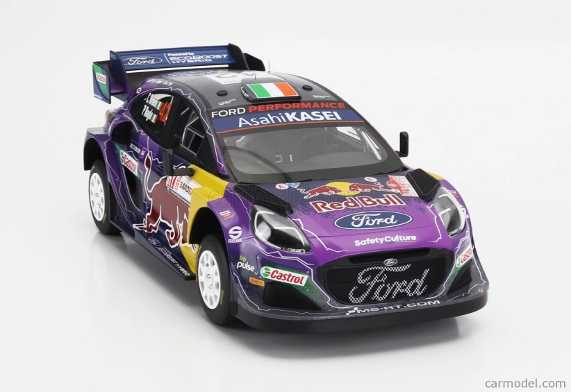 Truescale Ford england Puma Rally1 Red Bull Team M-sport Ford Wrt N 42 5. Rally Acropolis 2022 Craig Breen - Paul Nagle 1:18 Fialová Žltá Čierna