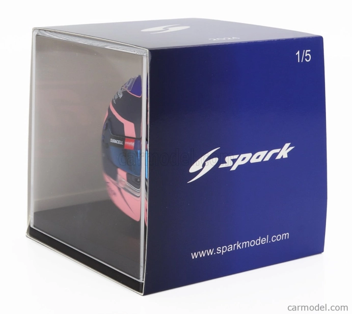 Spark-model Bell helmet Casco Helmet F1 Alexander Albon Team Williams Racing N 23 Season 2024 1:5 Modrá Růžová