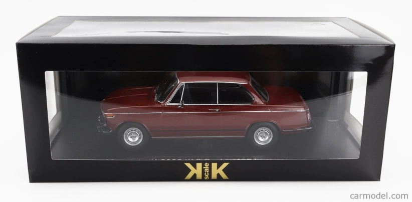 Kk-scale BMW L2002 Tii 2-series 1974 1:18 Tmavo červená