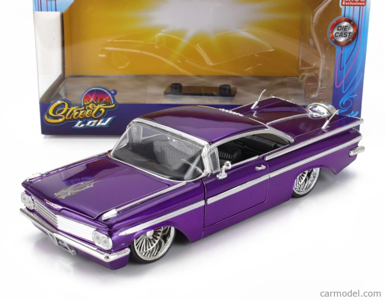 Jada Chevrolet Impala Custom Street Low 1959 1:24 Purple