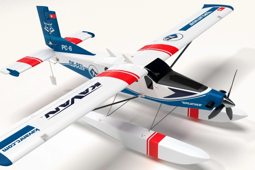 KAVAN Pilatus PC-6 Porter 1500 mm ARF – modrá