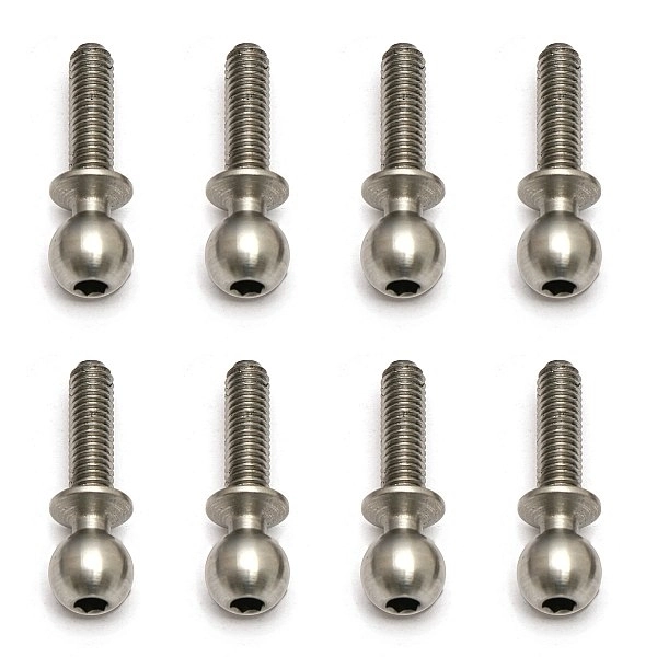 Kulové čepy, střibrné, 10mm, 10ks.